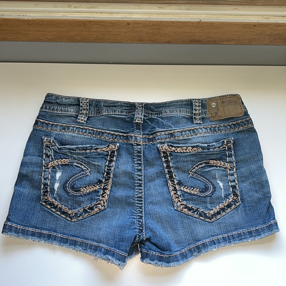 Silver Jean Shorts - Picture 2 of 4